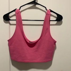 ASOS DESIGN Hot Pink Crop Top